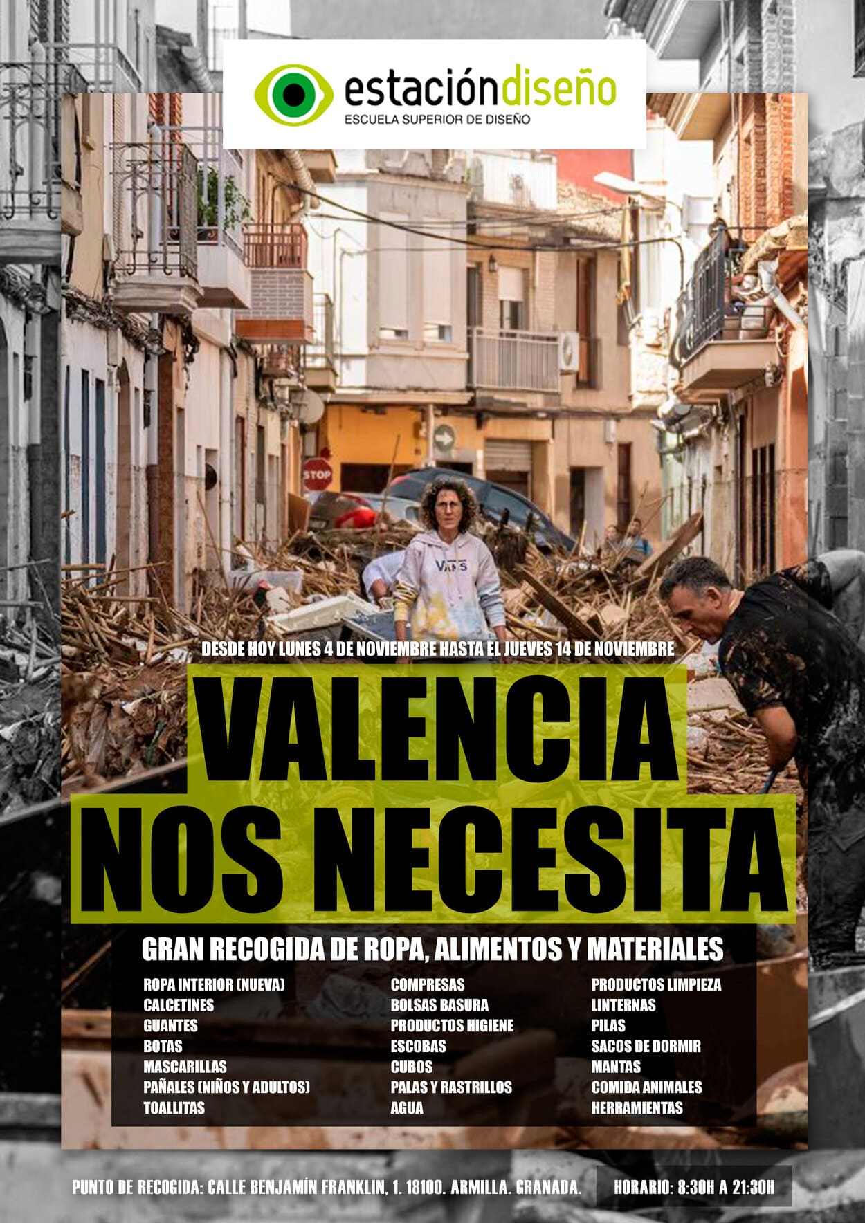 campaña solidaria para Valencia