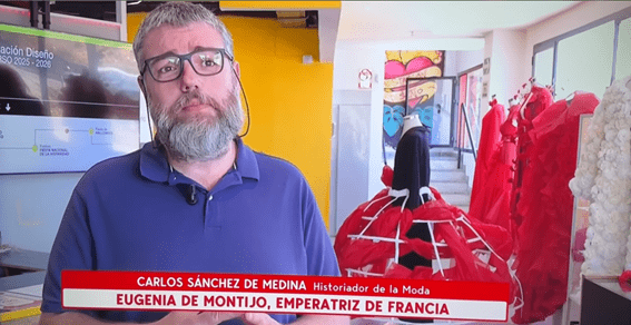 Cuatro graba en Estación Diseño un reportaje sobre la emperatriz Eugenia de Montijo