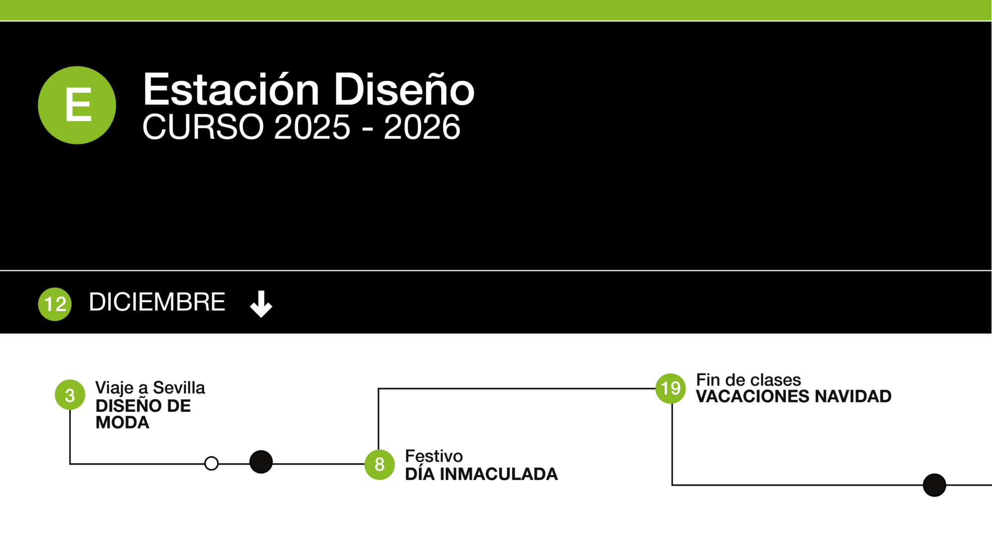 Agenda de diciembre en Estación Diseño