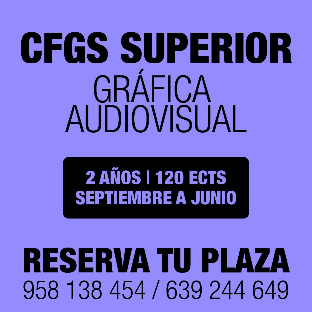 Abierto el plazo de reserva: Grafica audiovisual