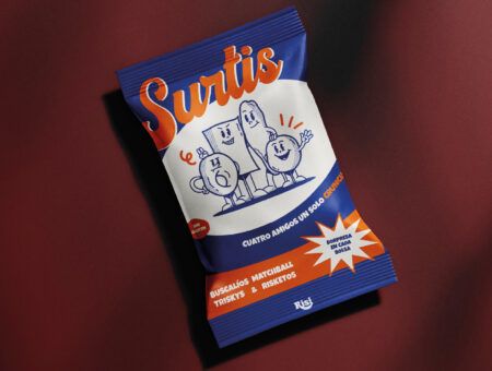 Packaging retro: bolsa de patatas