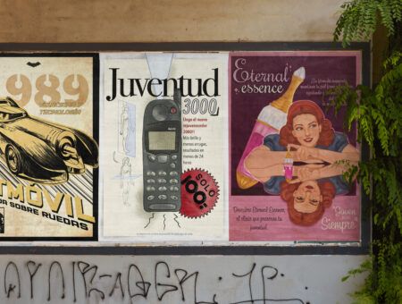 Carteles retrofuturistas