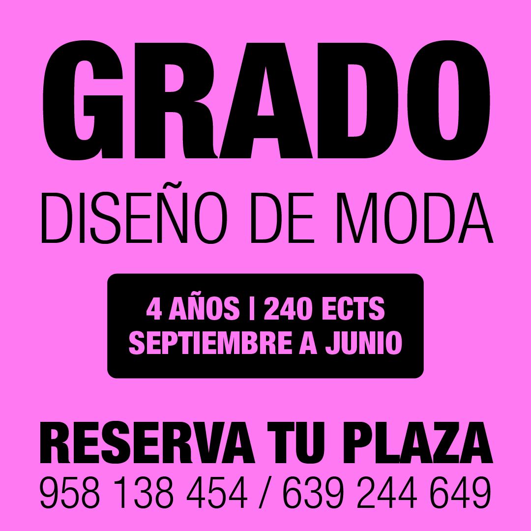 Abierto el plazo de reserva: Grado oficial de Moda