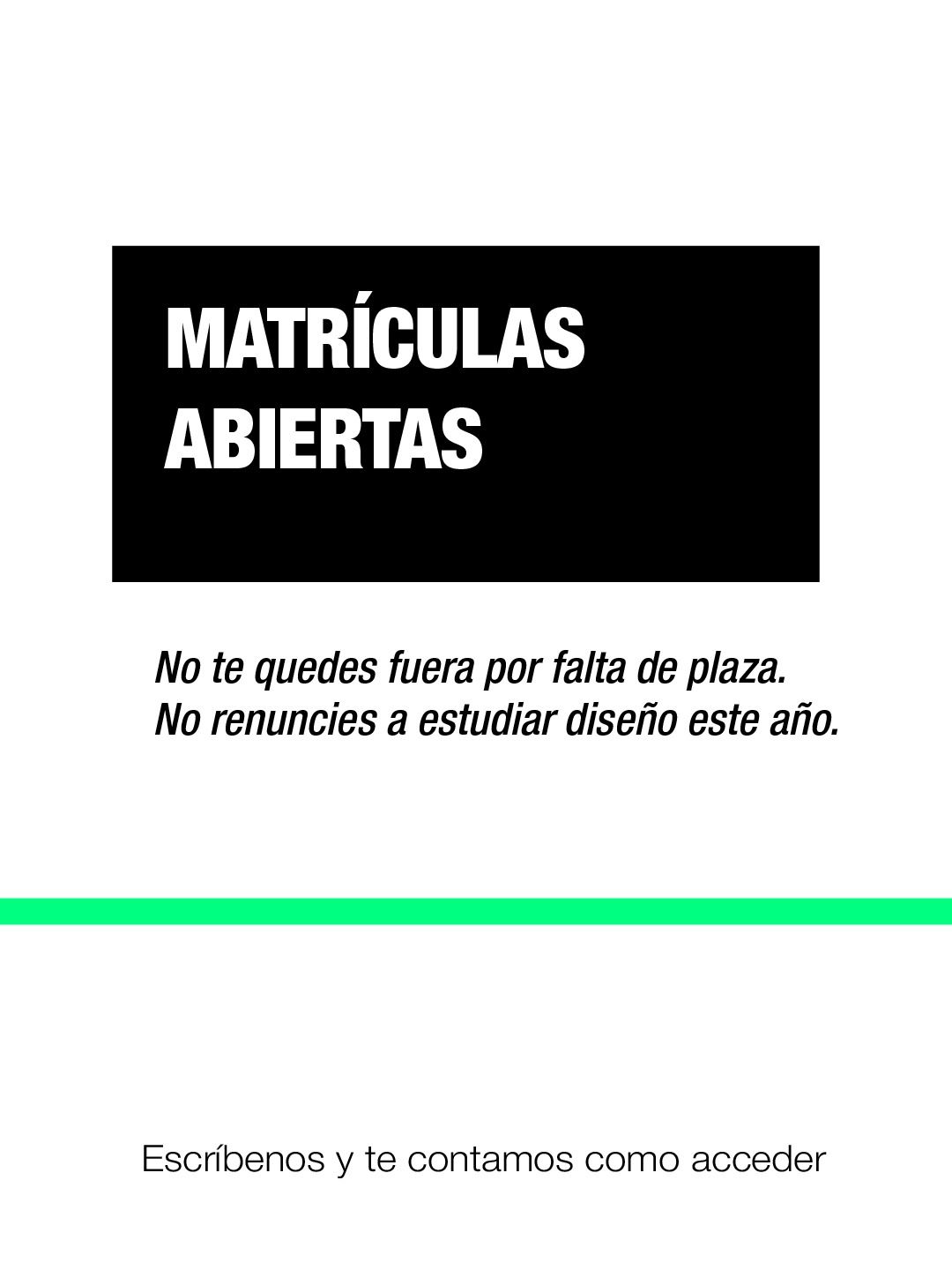 Pruebas de Acceso y Matrícula Abierta 2026: Tu futuro en el Diseño empieza aquí